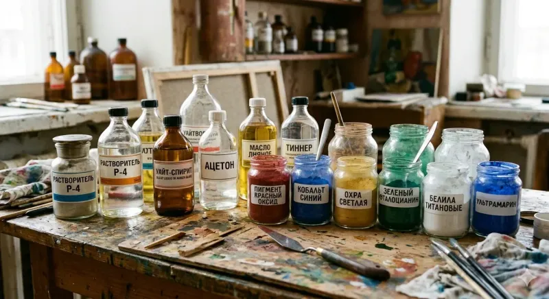 Paint Materials, Pigments, and Solvents - 1