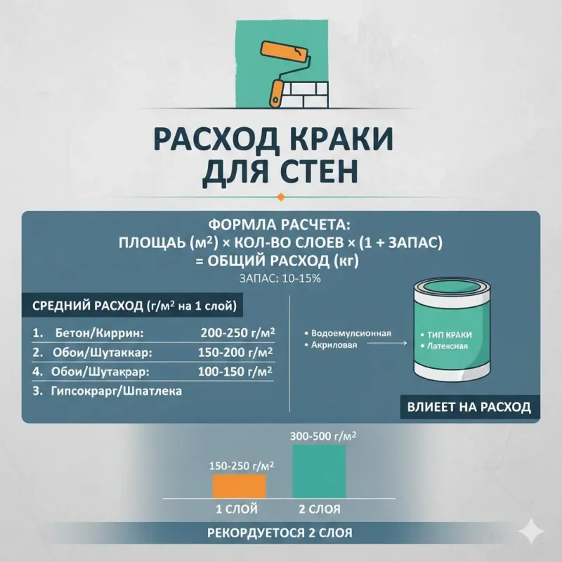 Витрата фарби на 1 м²: як розрахувати і не купити зайвого - 1