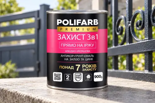 ЗАХИСТ 3 В 1 Антикоррозийная грунт-эмаль по ржавчине