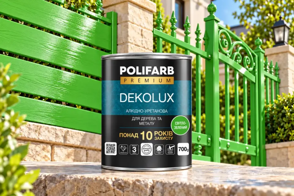 DEKOLUX Емаль для металу і дерева, світло-зелений, 0.7 кг