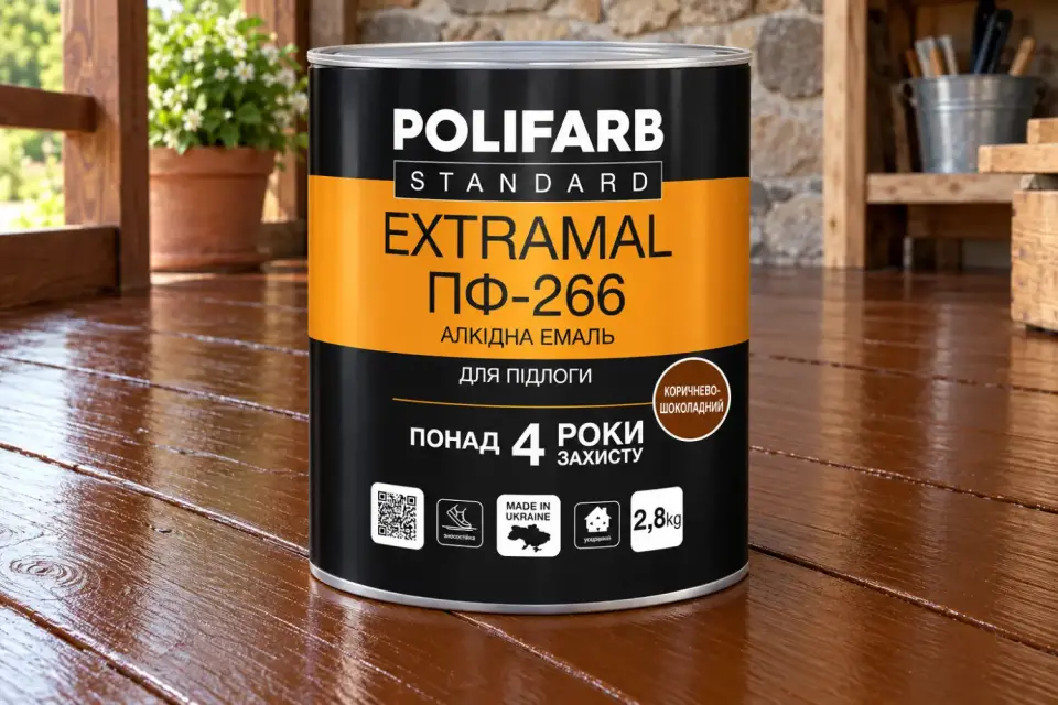 EXTRAMAL ПФ-266 Алкідна емаль для дерев’яної підлоги