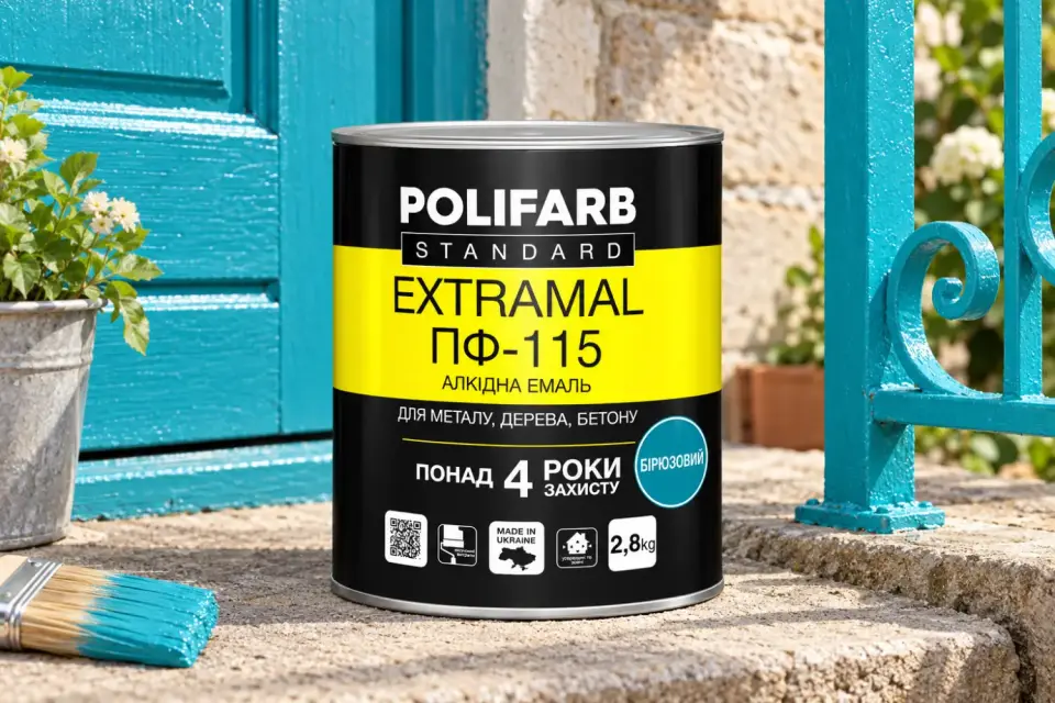 EXTRAMAL ПФ-115 Алкідна емаль, бірюзовий, 2.8 кг
