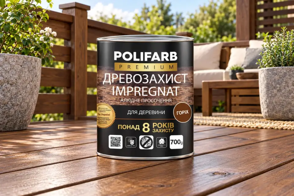 ДРЕВОЗАХИСТ IMPREGNAT Антисептична просочення для деревини