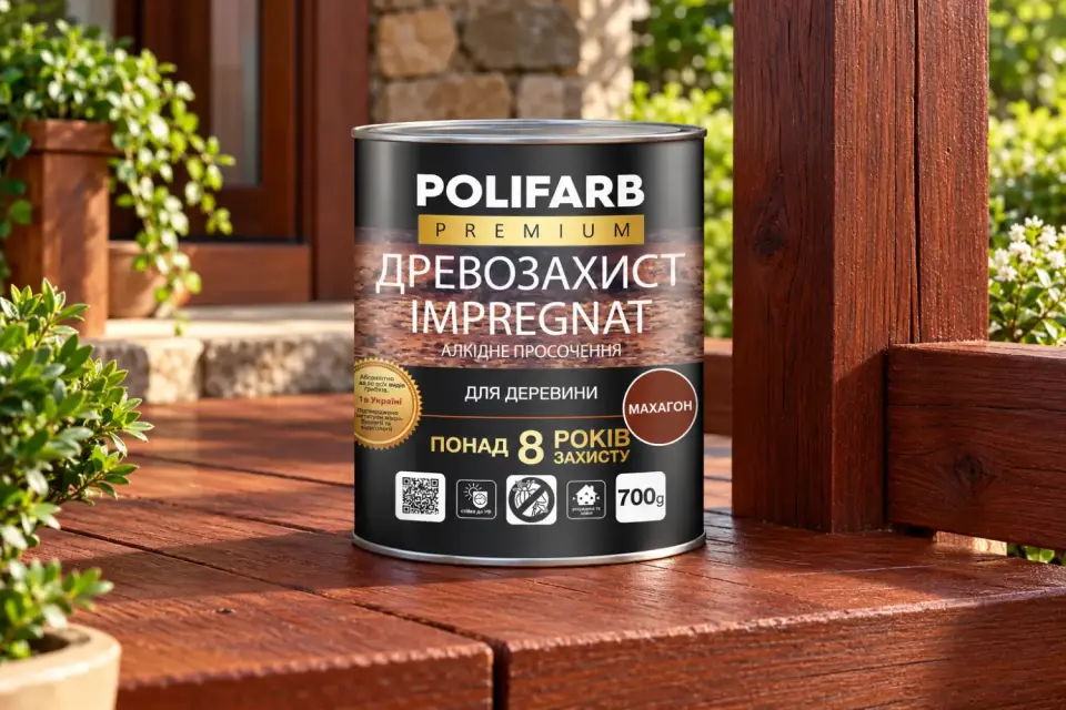 ДРЕВОЗАХИСТ IMPREGNAT Антисептична просочення для деревини
