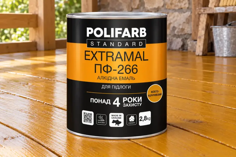 EXTRAMAL ПФ-266 Алкідна емаль для дерев’яної підлоги