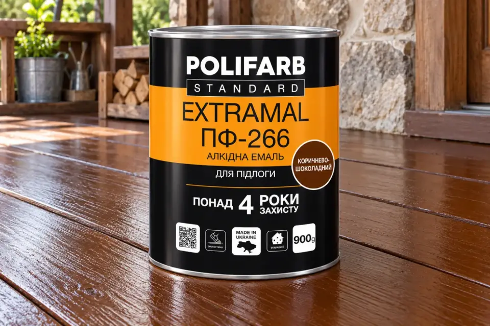 EXTRAMAL ПФ-266 Алкідна емаль для дерев’яної підлоги