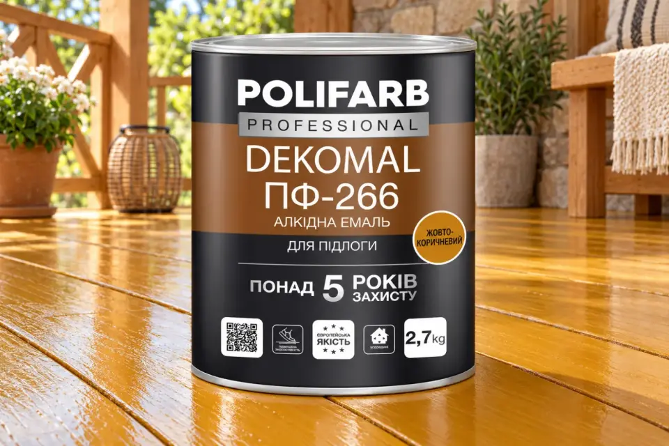 DEKOMAL ПФ-266 Алкідна емаль для дерев’яної підлоги