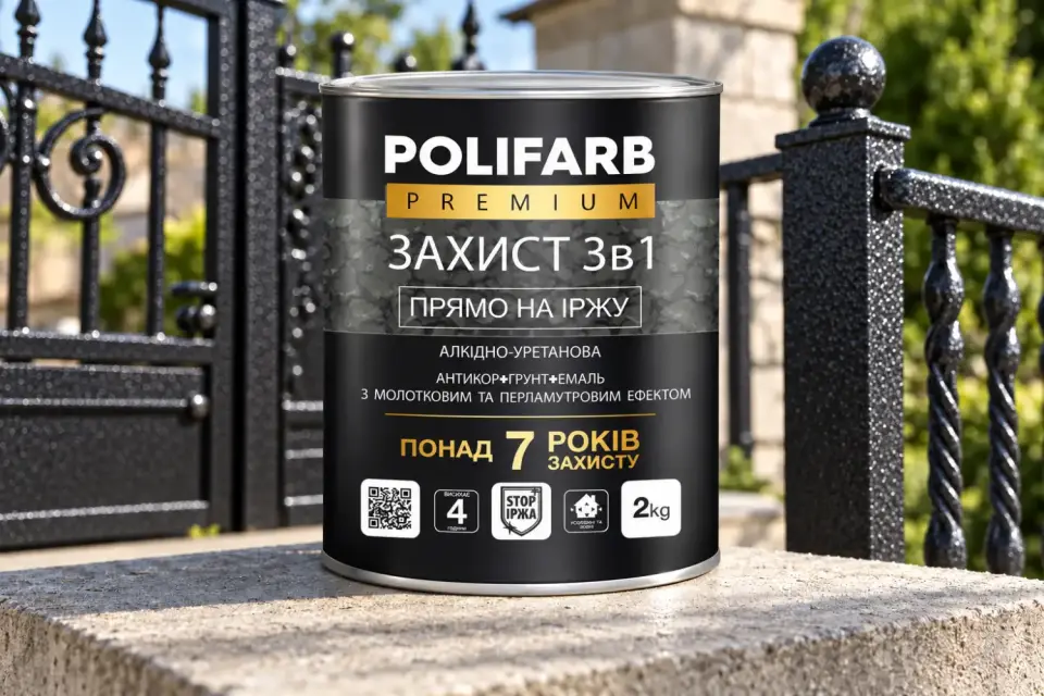 ЗАХИСТ 3 В 1 Антикоррозийная эмаль с молотковым эффектом