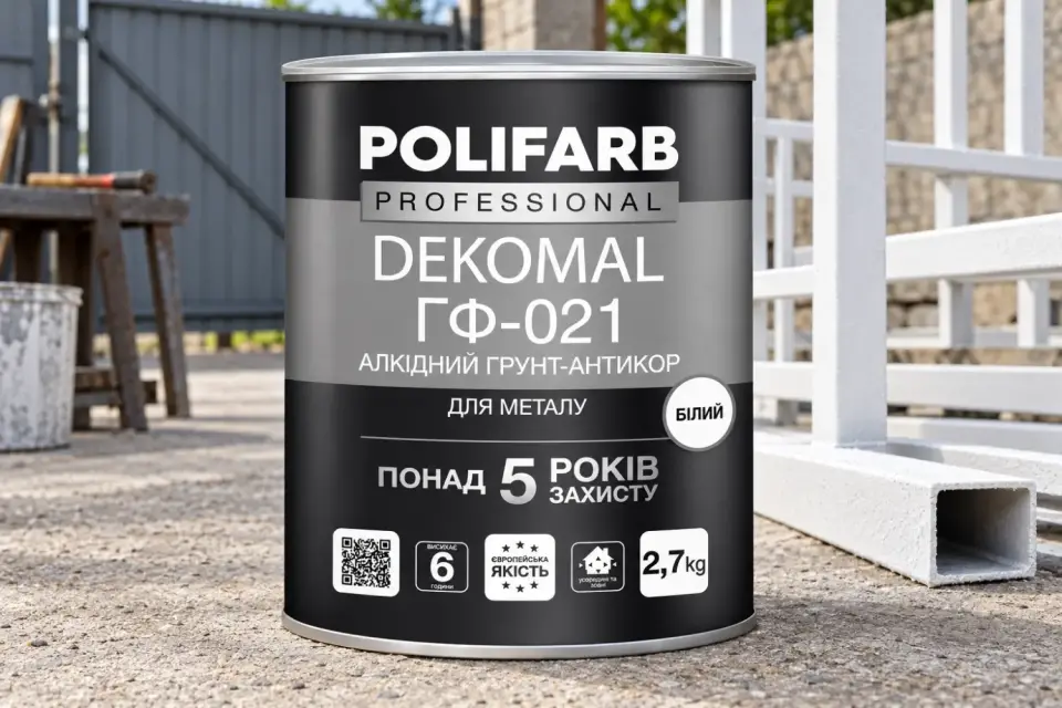 DEKOMAL ГФ-021 Антикорозійна алкідна ґрунтовка для металу