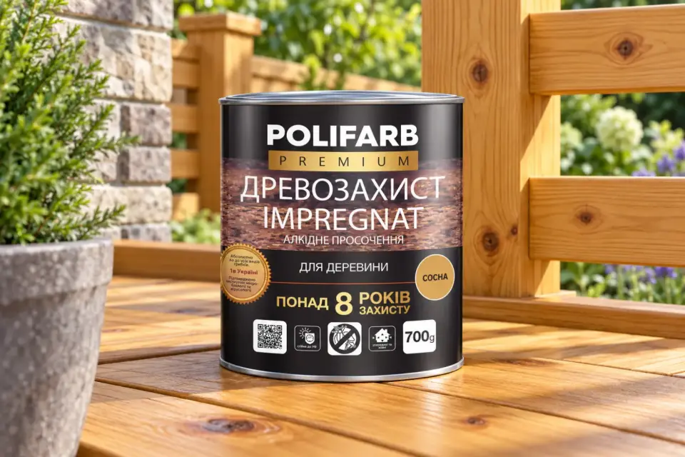 ДРЕВОЗАХИСТ IMPREGNAT Антисептична просочення для деревини