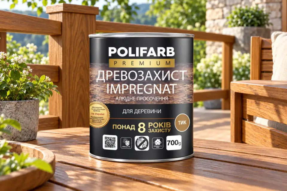 ДРЕВОЗАХИСТ IMPREGNAT Антисептична просочення для деревини