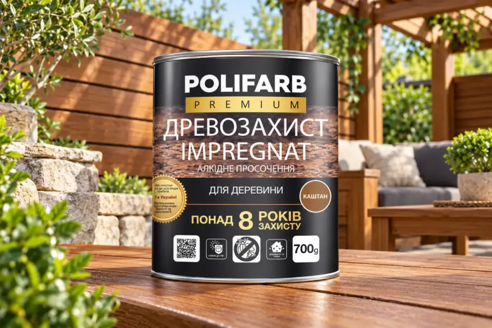 ДРЕВОЗАХИСТ IMPREGNAT Антисептична просочення для деревини