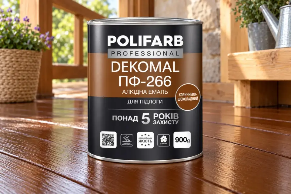 DEKOMAL ПФ-266 Алкідна емаль для дерев’яної підлоги