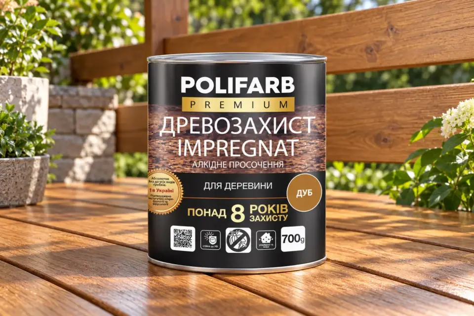 ДРЕВОЗАХИСТ IMPREGNAT Антисептична просочення для деревини