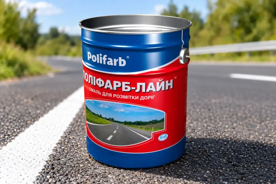 POLIFARB-LINE Акрилова емаль для горизонтальної розмітки доріг