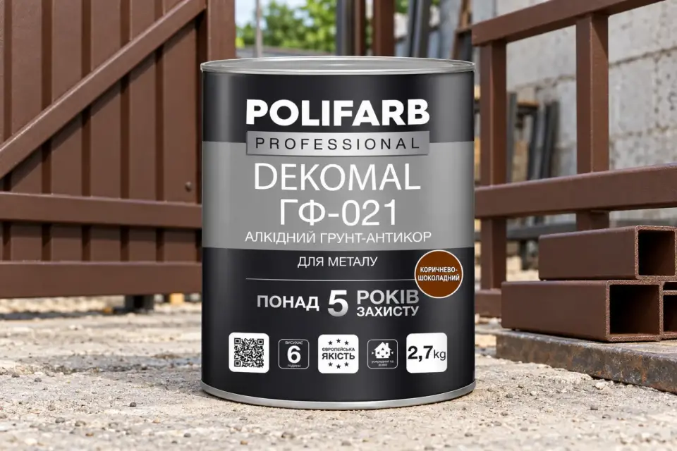 DEKOMAL ГФ-021 Антикорозійна алкідна ґрунтовка для металу