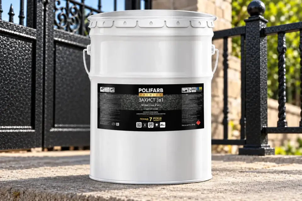 ЗАХИСТ 3 В 1 Антикоррозийная эмаль с молотковым эффектом