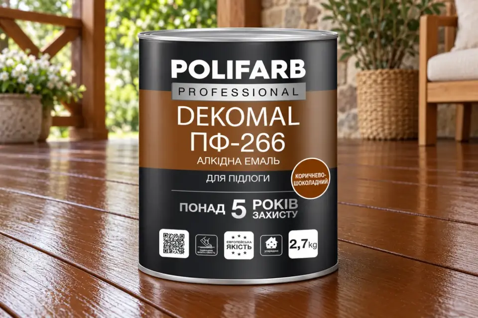 DEKOMAL ПФ-266 Алкідна емаль для дерев’яної підлоги